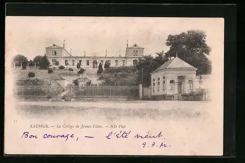 AK Saumur, Le College de Jeunes Filles, Facade