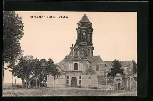 AK St-Florent-le-Vieil, L`Eglise, Aussenansicht