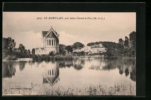 AK St-Florent-le-Vieil, Le Marillais, Uferanlagen mit Kirche