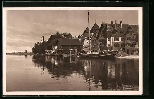 AK Gottlieben, Ortspartie am Untersee