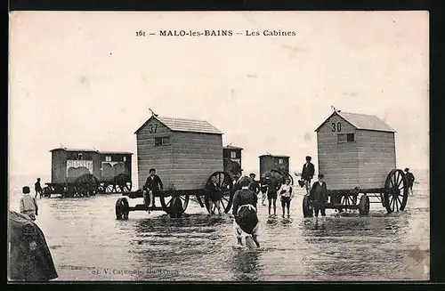 AK Malo-les-Bains, Les Cabines