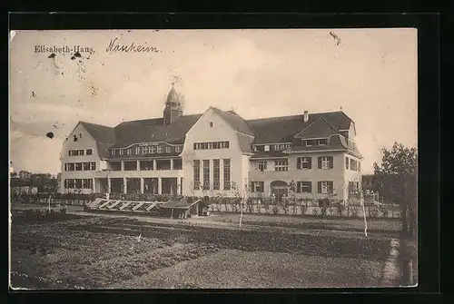 AK Bad Nauheim, Elisabeth-Haus mit Garten