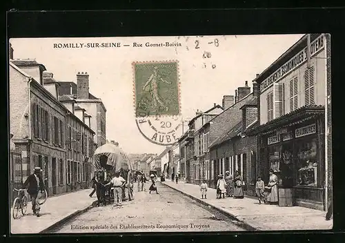 AK Romilly-sur-Seine, Rue Gornet-Boivin