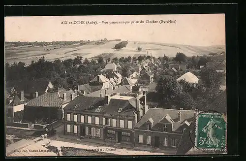 AK Aix-en-Othe, Vue panoramique prise du Chlocher