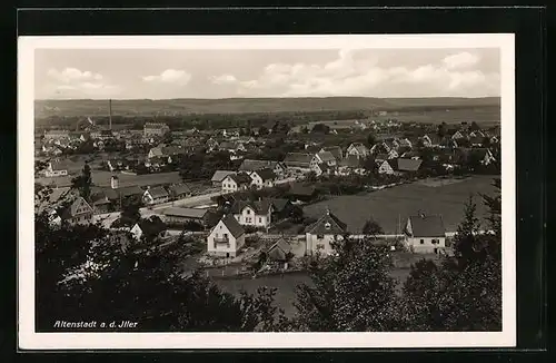 AK Altenstadt a. d. Iller, Ortspartie aus der Vogelschau