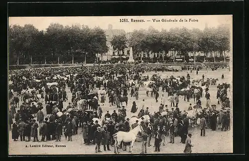 AK Rennes, Vue Générale de la Foire