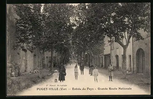 AK Puget-Ville, Entrée du Pays, Grande Route Nationale