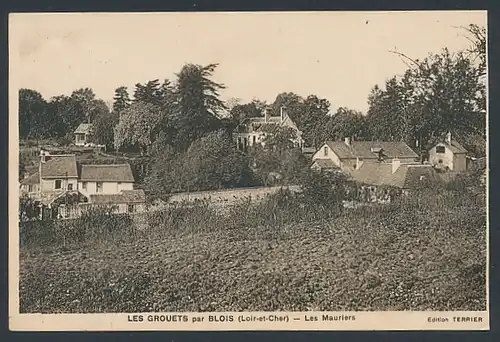 AK Les Grouets par Blois, Les Mauriers