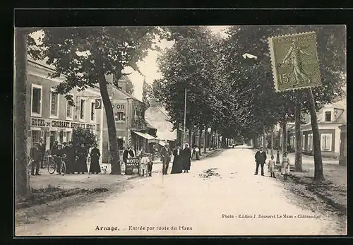 AK Arnage, Entrée par route du Mans