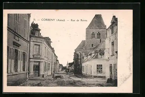 AK Corbeny, Rue de Reims