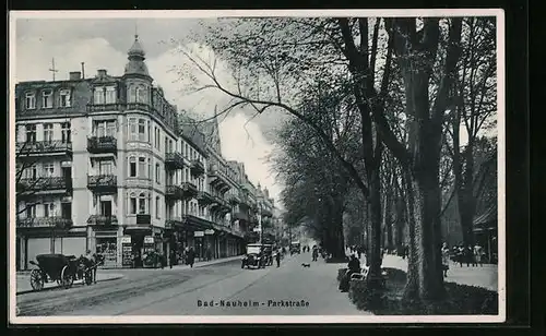 AK Bad Nauheim, Blick in die Parkstrasse