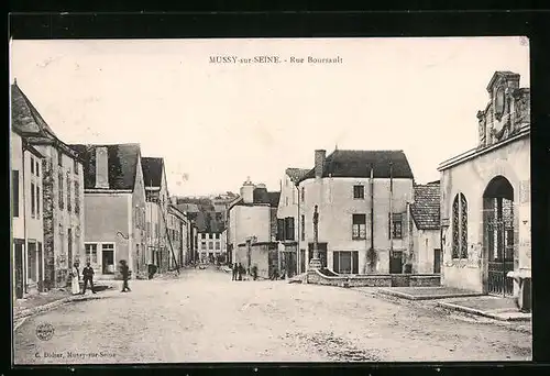 AK Mussy-sur-Seine, Rue Boursault