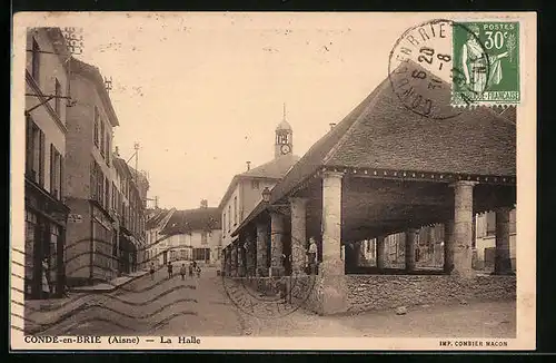 AK Conde-en-Brie, La Halle