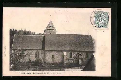 AK Charleval, Eglise, Cote Nord