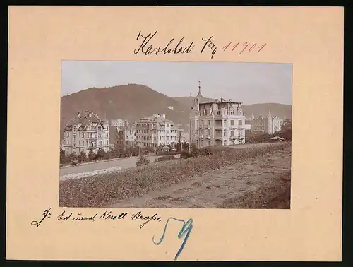 Fotografie Brück & Sohn Meissen, Ansicht Karlsbad, Eduard-Knoll-Strasse