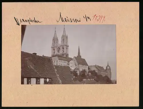 Fotografie Brück & Sohn Meissen, Ansicht Meissen i. Sa., Blick zum Dom