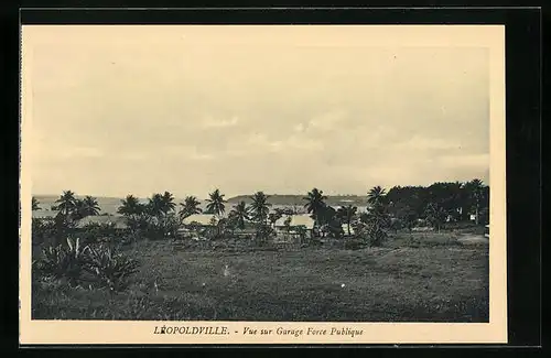 AK Léopoldville, Vue sur Garage Force Publique