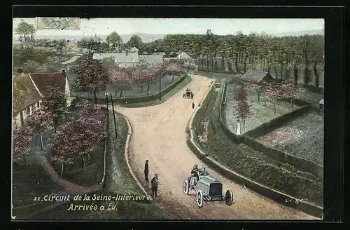 AK Eu, Circuit de la Seine-Inférieure, Arrivée