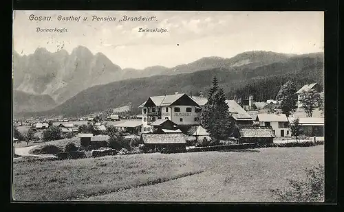 AK Gosau, Gasthof und Pension Brandwirt, Zwieselalpe