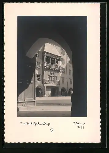 Foto-AK Adalbert Defner: Innsbruck, Goldenes Dachl