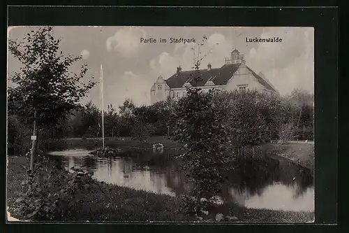 AK Luckenwalde, Partie im Stadtpark