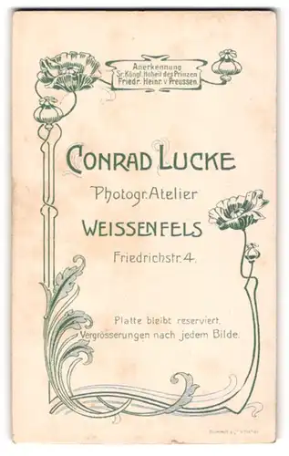 Fotografie Conrad Lucke, Weissenfels, Friedrichstr. 4, Blühende Blumen in floraler Verziehrung