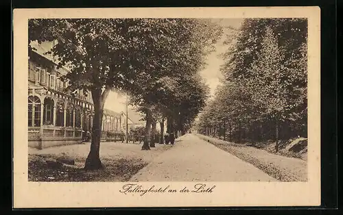 AK Fallingbostel a. d. Lieth, Hotel zum Böhmetal mit Strassenpartie