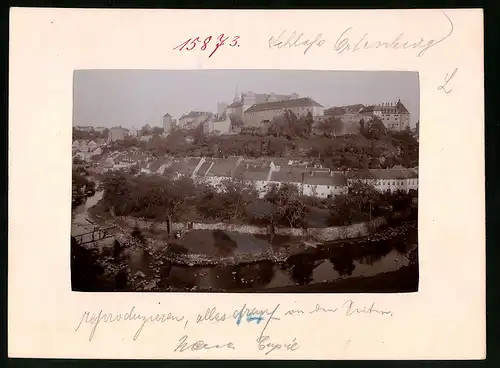 Fotografie Brück & Sohn Meissen, Ansicht Bautzen, Teilansicht der Stadt mit dem Schloss Ortenburg