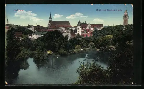 AK Cottbus, Blick vom Stadtpark aus