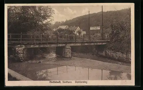 AK Hettstedt /Südharz, Partie am Doktorsteg