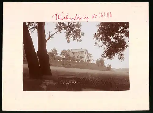 Fotografie Brück & Sohn Meissen, Ansicht Wechselburg a. Mulde, Blick auf den Bahnhof