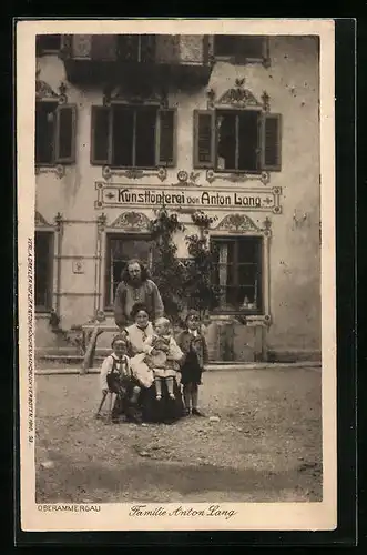 AK Oberammergau, Familie Anton Lang, Passionsspiele