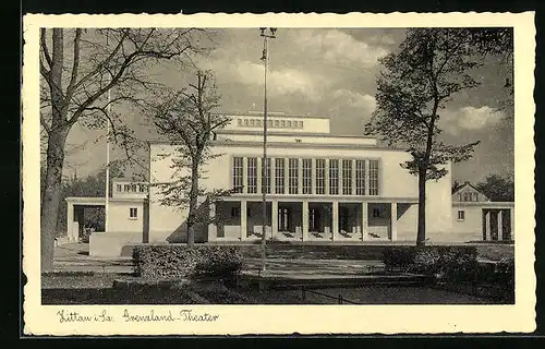 AK Zittau i. Sa., Grenzland-Theater