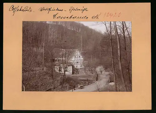 Fotografie Brück & Sohn Meissen, Ansicht Cossebaude, Blick auf den Gasthof Talmühle Waldfrieden