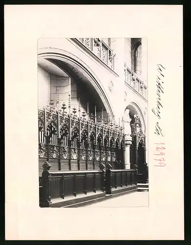 Fotografie Brück & Sohn Meissen, Ansicht Wittenberg / Elbe, Fürstengestühl in der Schlosskirche