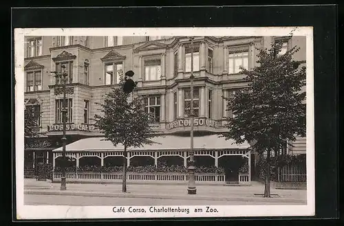 AK Berlin-Charlottenburg, Café Corso am Zoo