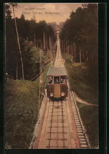 AK Baden-Baden, Oberer Teil der Merkurbahn