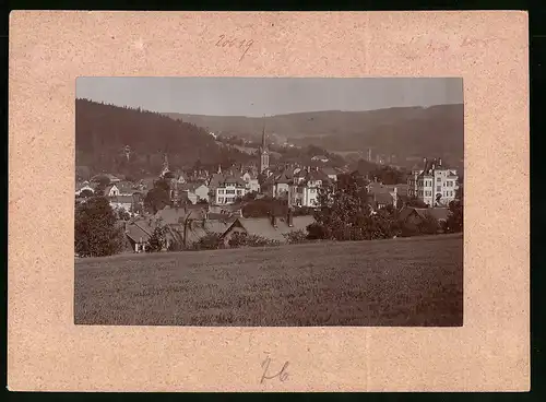 Fotografie Brück & Sohn Meissen, Ansicht Bad Elster, Blick auf die Villen im Ort mit Villa Unten den Linden