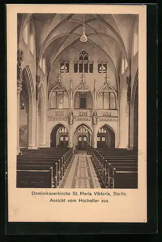 AK Berlin, Dominikanerkirche St. Maria Viktoria, Karlstrasse 29