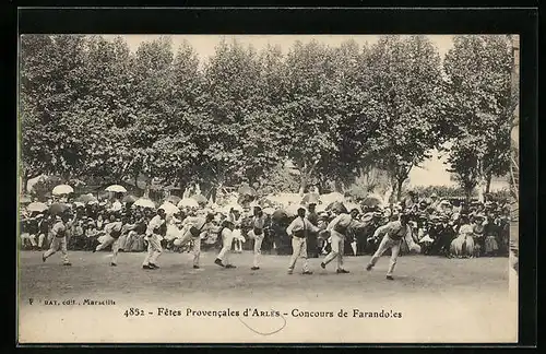 AK Arles, Fetes Proencales, Concours de Farandoles