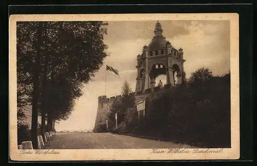 AK Porta Westfalica, Partie am Kaiser Wilhelm-Denkmal