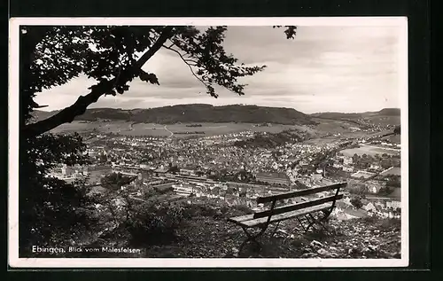 AK Ebingen, Blick vom Malesfelsen