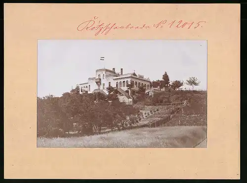 Fotografie Brück & Sohn Meissen, Ansicht Lindenau bei Kötzschenbroda, Blick auf das Restaurant Lindenhöhe