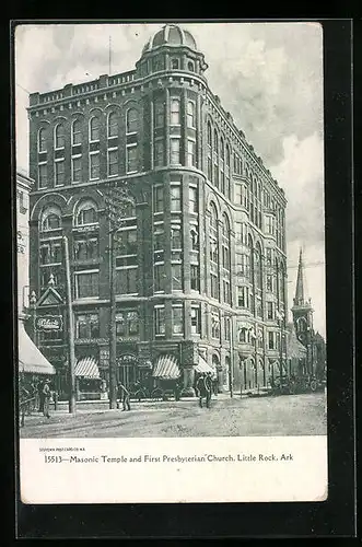 AK Little Rock, AR, Masonic Temple and First Presbyterian Church