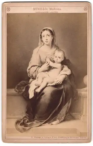 Fotografie F. & O. Brockmann`s Nachfolger, Dresden, Gemälde, Madonna nach Murillo