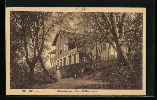 AK Rochlitz i. Sa., Schweizerhaus, Bes.: G. Hausmann