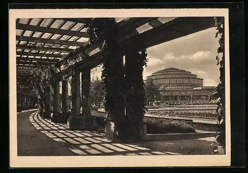 AK Breslau, Ansicht der Jahrhunderthalle