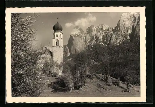 AK St. Konstantin bei Seis, Kirche mit Schlern