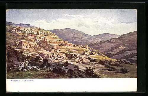 Künstler-AK Nazareth, Panorama