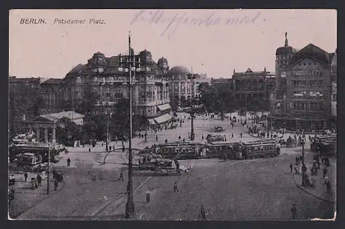 AK Berlin, Partie am Potsdamer Platz